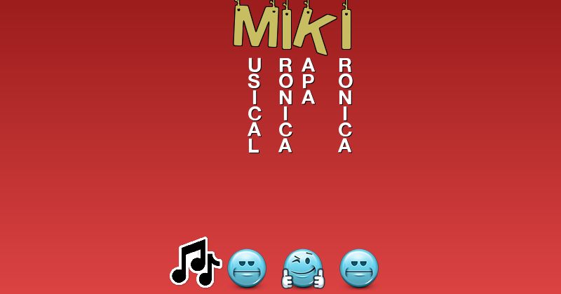 Emoticones para miki - Emoticones para tu nombre