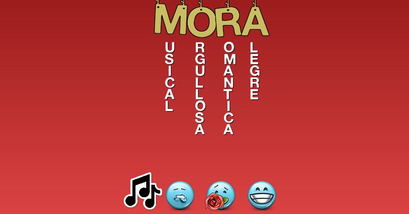 Emoticones para mora - Emoticones para tu nombre