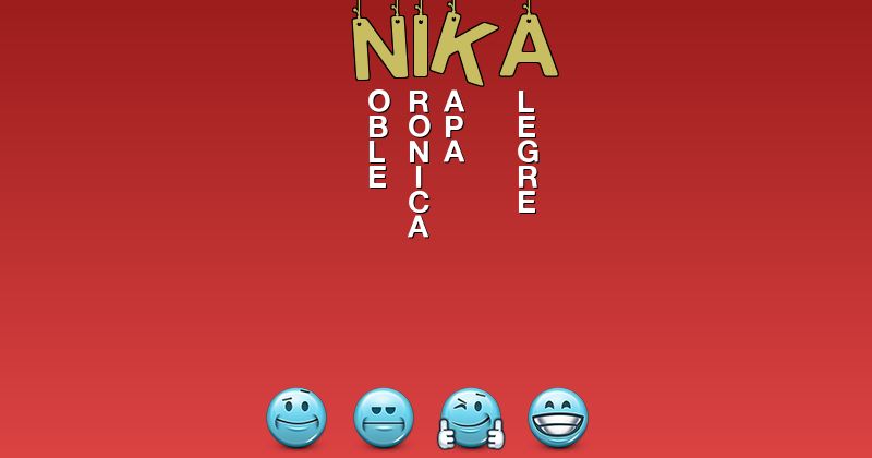 Emoticones para nika - Emoticones para tu nombre