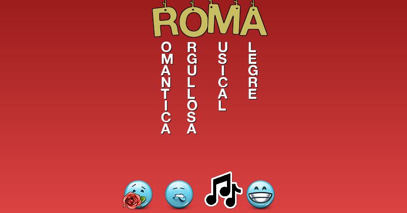 Emoticones para roma - Emoticones para tu nombre