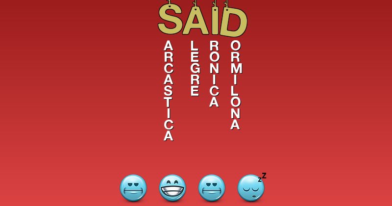 Emoticones para said - Emoticones para tu nombre