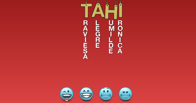 Emoticones para tahi - Emoticones para tu nombre