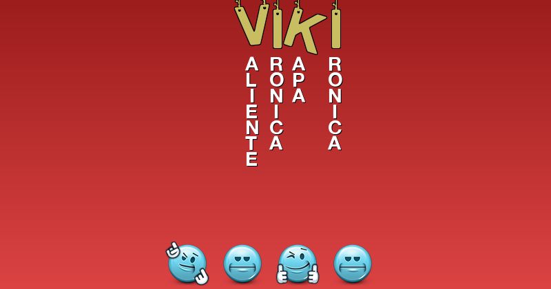 Emoticones para viki - Emoticones para tu nombre