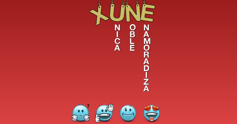 Emoticones para xune - Emoticones para tu nombre