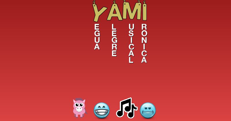 Emoticones para yami - Emoticones para tu nombre