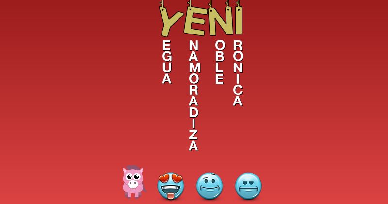 Emoticones para yeni - Emoticones para tu nombre
