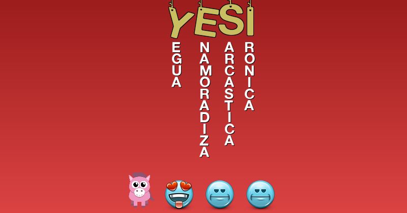 Emoticones para yesi - Emoticones para tu nombre