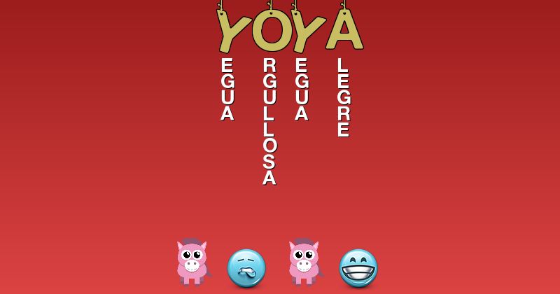 Emoticones para yoya - Emoticones para tu nombre