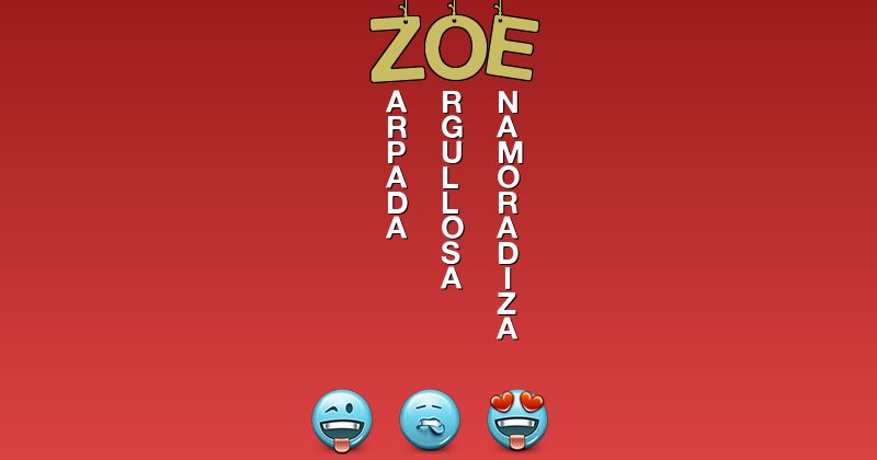 Emoticones para zoé - Emoticones para tu nombre