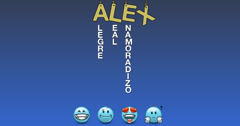Emoticones para alex - Emoticones para tu nombre