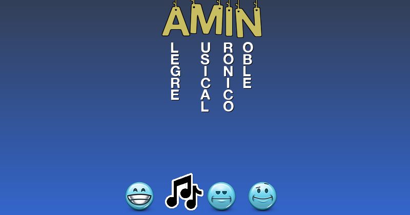 Emoticones para amin - Emoticones para tu nombre