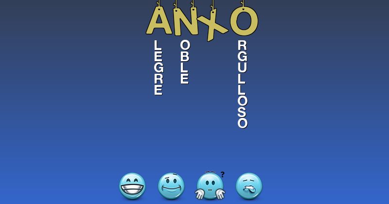 Emoticones para anxo - Emoticones para tu nombre