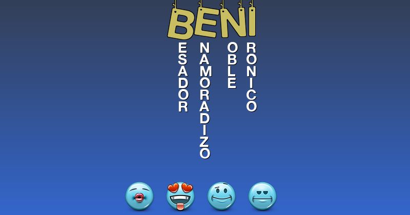 Emoticones para beni - Emoticones para tu nombre