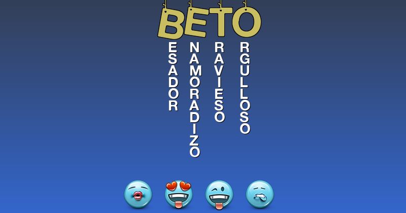 Emoticones para beto - Emoticones para tu nombre