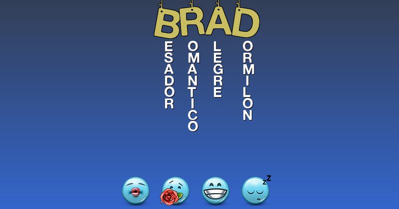 Emoticones para brad - Emoticones para tu nombre