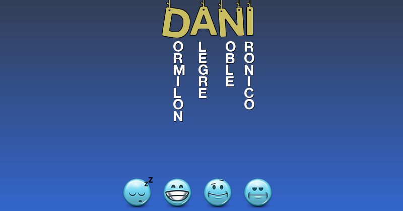 Emoticones para dani - Emoticones para tu nombre