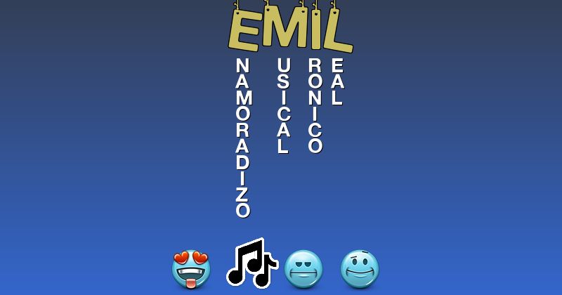 Emoticones para emil - Emoticones para tu nombre