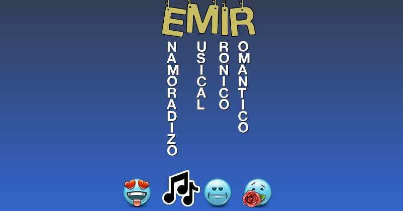 Emoticones para emir - Emoticones para tu nombre