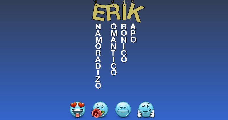 Emoticones para erik - Emoticones para tu nombre