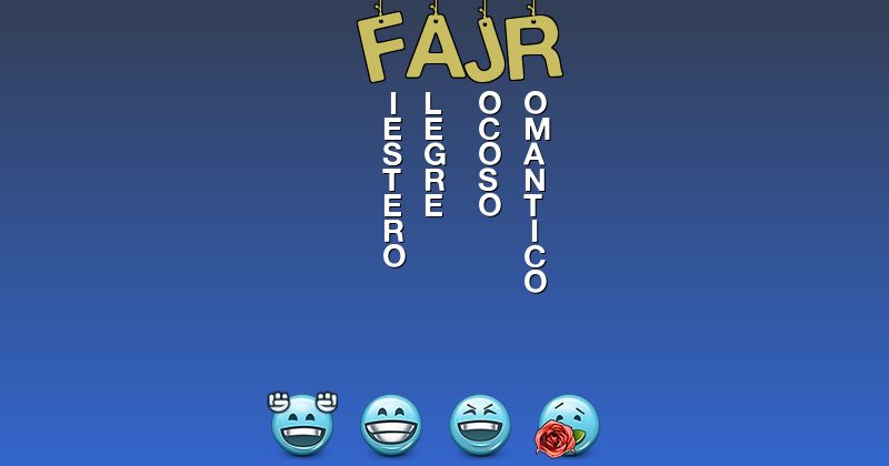 Emoticones para fajr - Emoticones para tu nombre