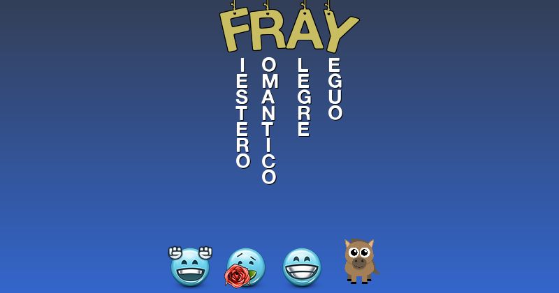 Emoticones para fray - Emoticones para tu nombre