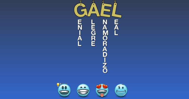 Emoticones para gael - Emoticones para tu nombre