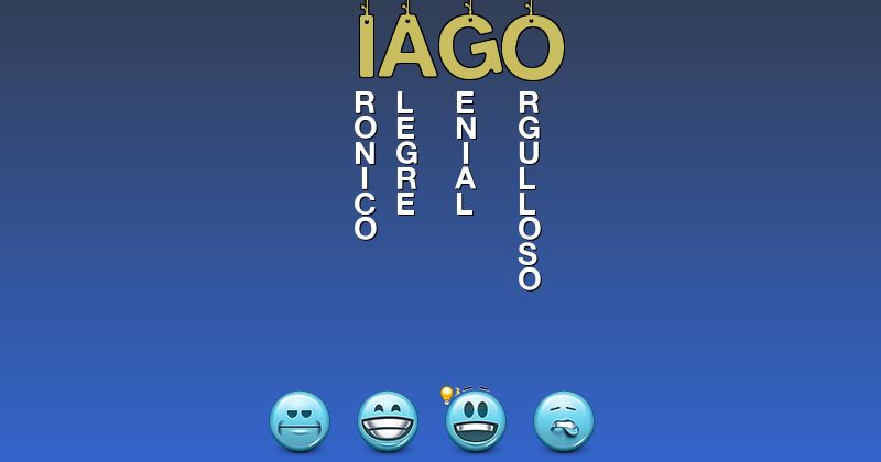 Emoticones para iago - Emoticones para tu nombre
