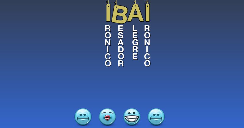 Emoticones para ibai - Emoticones para tu nombre