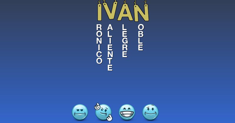 Emoticones para ivan - Emoticones para tu nombre