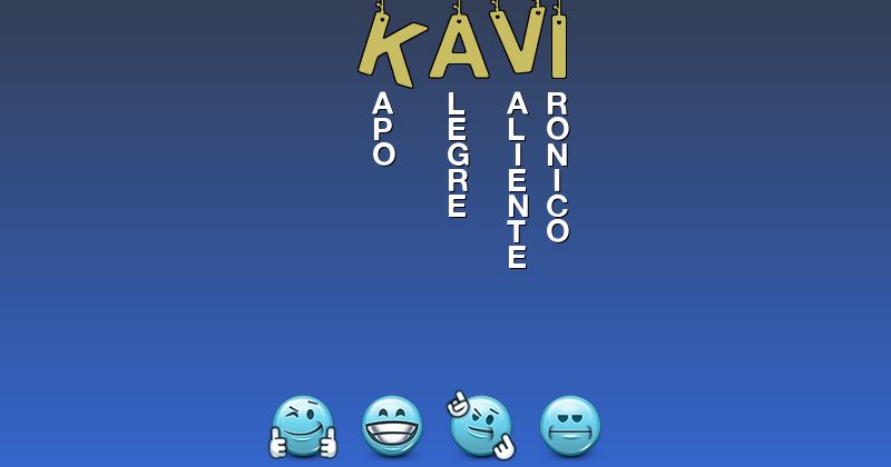 Emoticones para kavi - Emoticones para tu nombre