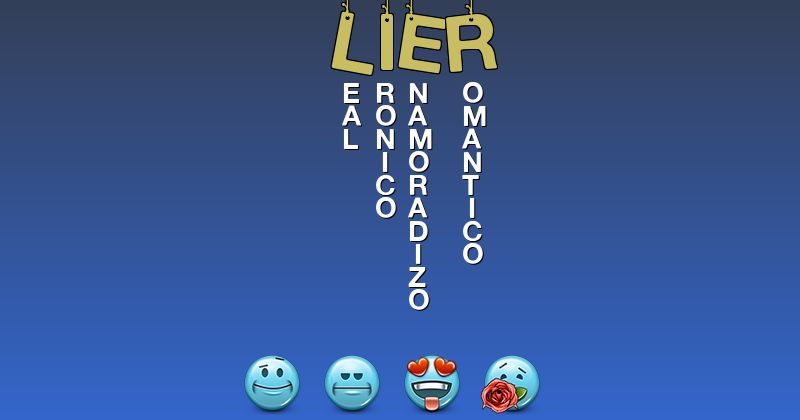 Emoticones para lier - Emoticones para tu nombre