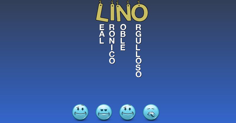 Emoticones para lino - Emoticones para tu nombre