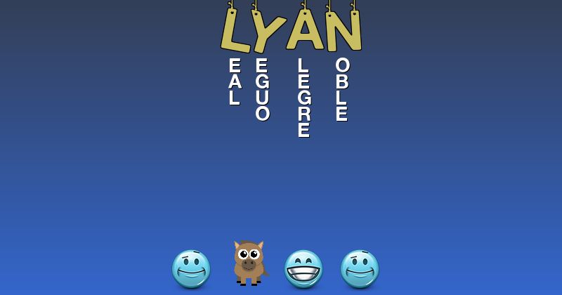 Emoticones para lyan - Emoticones para tu nombre