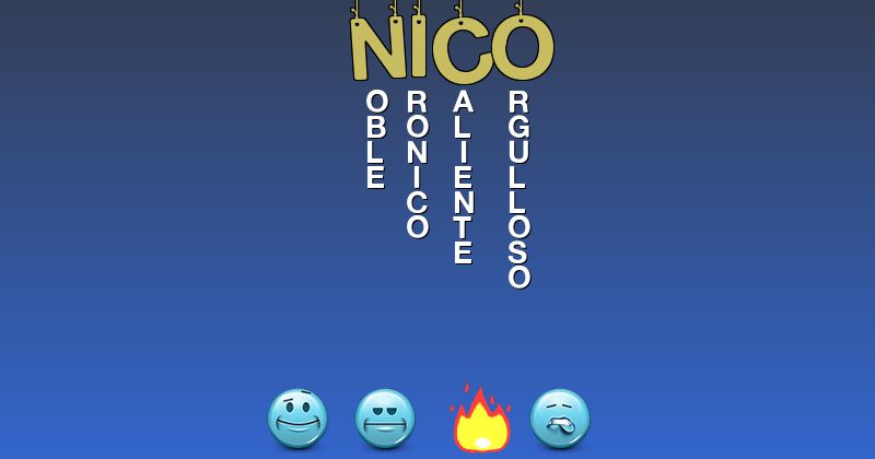 Emoticones para nico - Emoticones para tu nombre