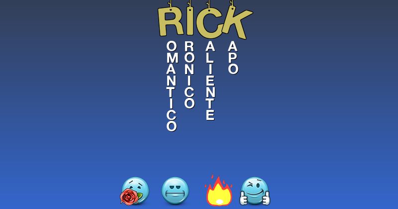 Emoticones para rick - Emoticones para tu nombre