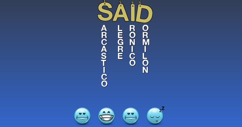 Emoticones para said - Emoticones para tu nombre