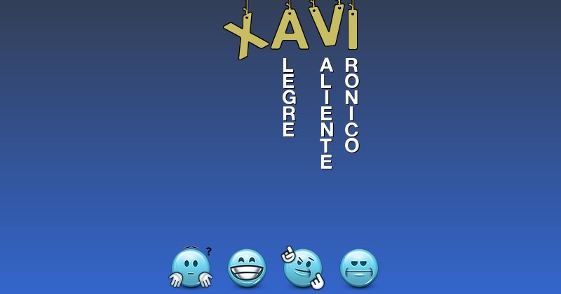 Emoticones para xavi - Emoticones para tu nombre