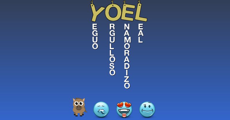 Emoticones para yoel - Emoticones para tu nombre