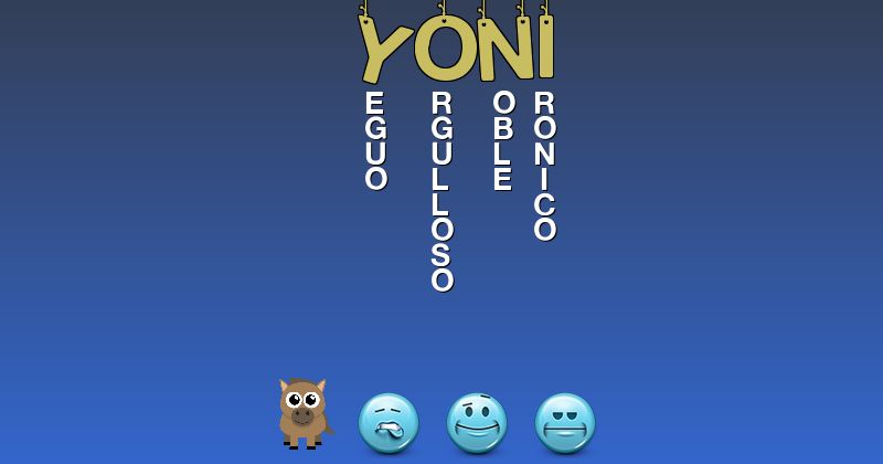 Emoticones para yoni - Emoticones para tu nombre