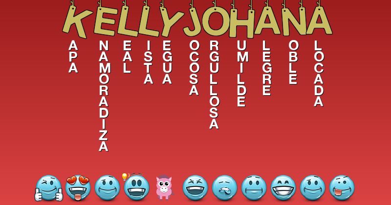 Emoticones para kellyjohana - Emoticones para tu nombre