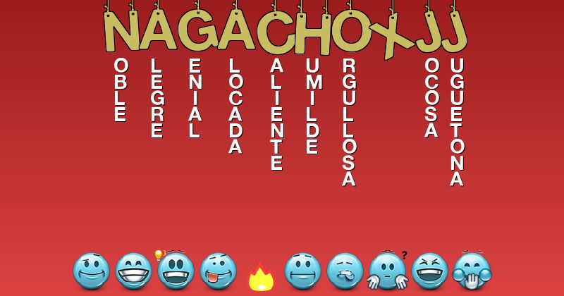 Emoticones para nagachoxjj - Emoticones para tu nombre