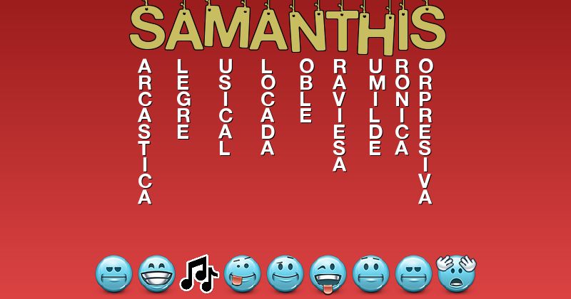 Emoticones para samanthis - Emoticones para tu nombre