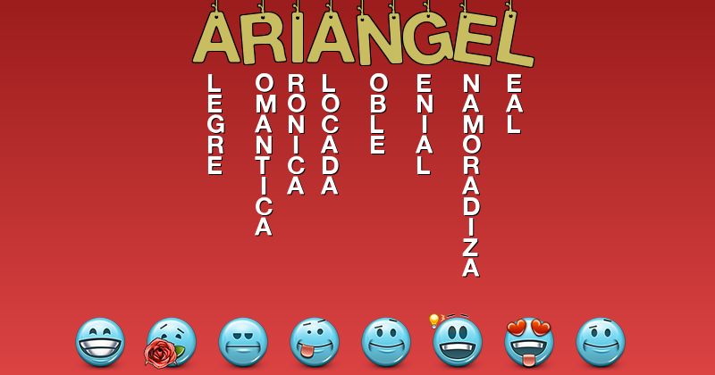 Emoticones para ariangel - Emoticones para tu nombre