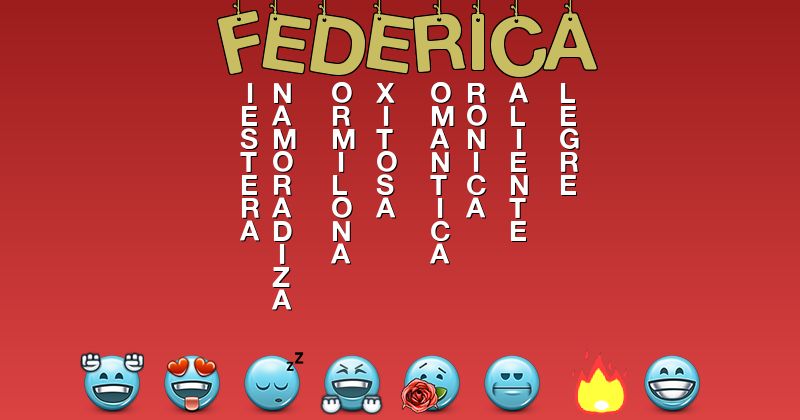 Emoticones para federica - Emoticones para tu nombre