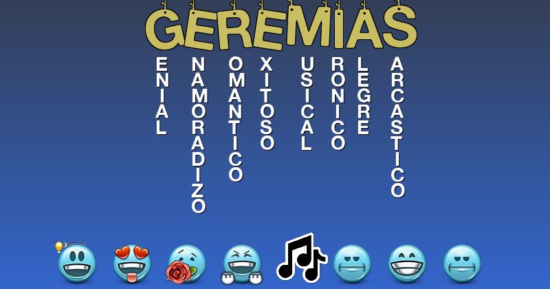 Emoticones para geremias - Emoticones para tu nombre