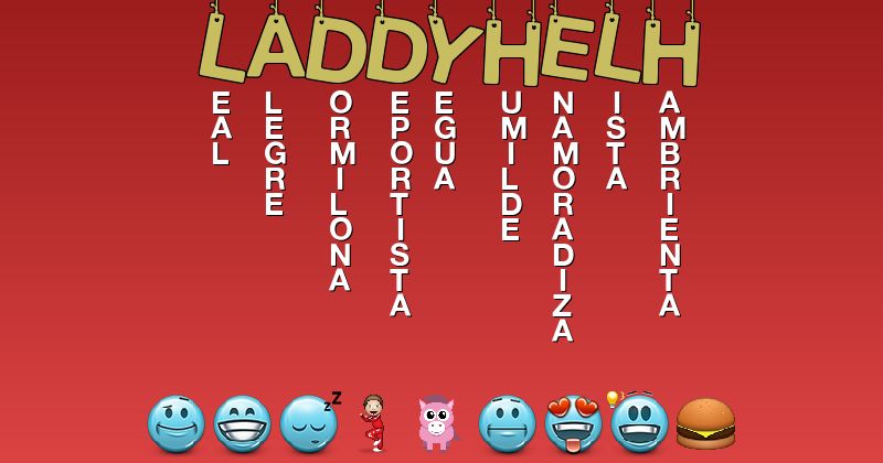 Emoticones para laddyhelh - Emoticones para tu nombre