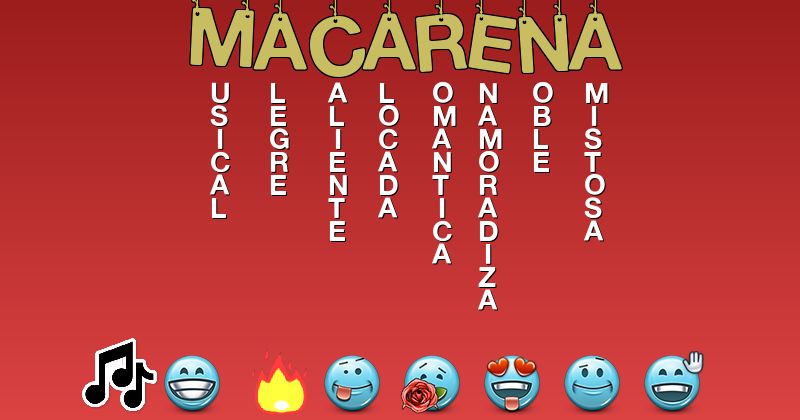 Emoticones para macarena - Emoticones para tu nombre