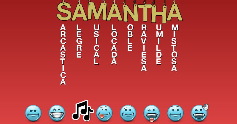 Emoticones para samantha - Emoticones para tu nombre