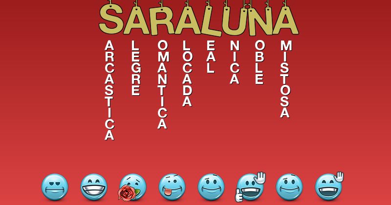 Emoticones para saraluna - Emoticones para tu nombre