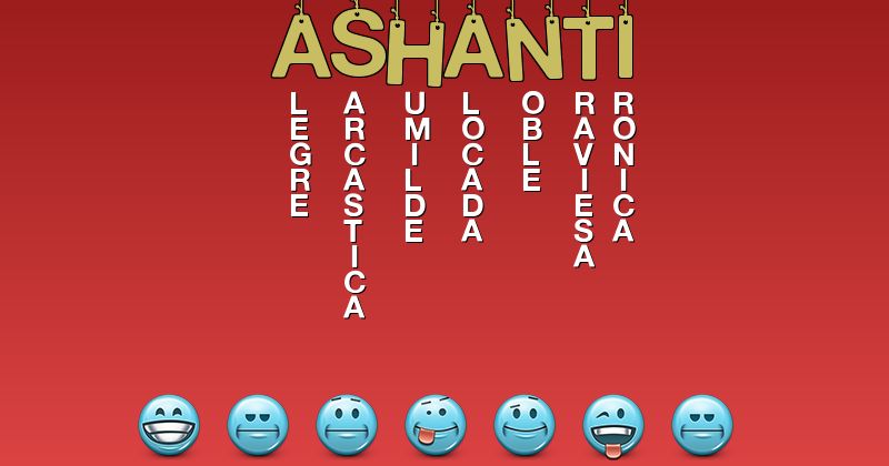 Emoticones para ashanti - Emoticones para tu nombre
